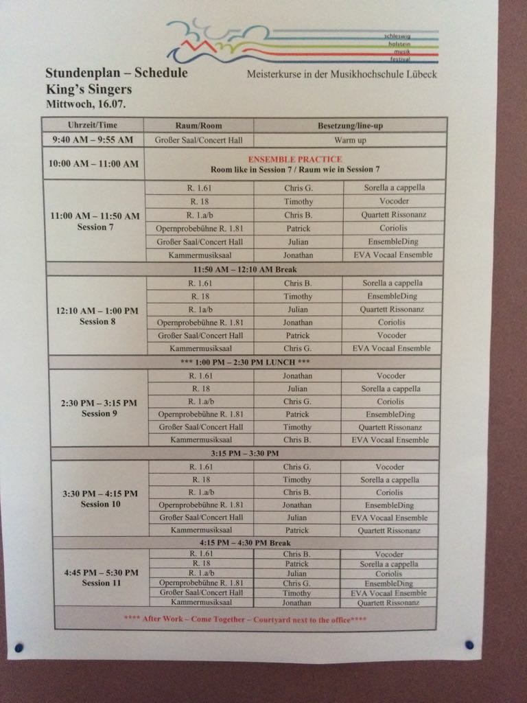 Meisterkurs der King's Singers - Abschlusskonzert-Bild 2